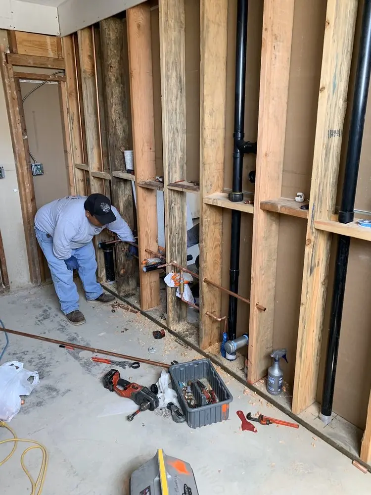Commercial rough-in plumbing for Gas Line Repair in Arden